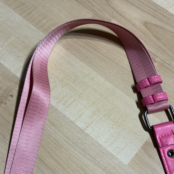 Chic Pink Shoulder Bag with Stud Accents - Picture 6 of 9